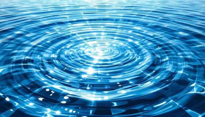 Rippling Blue Light