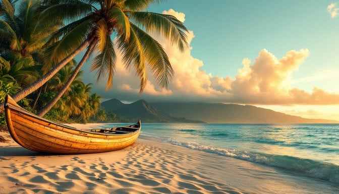 Paradise At Sunset