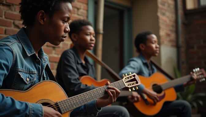 Passionate guitar harmony