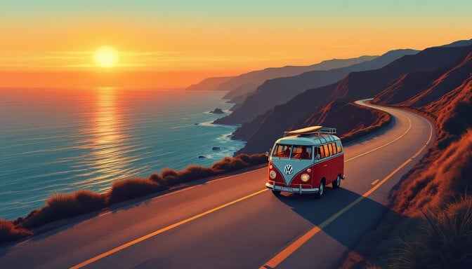 Coastal Sunset Journey Coastal Sunset Journey