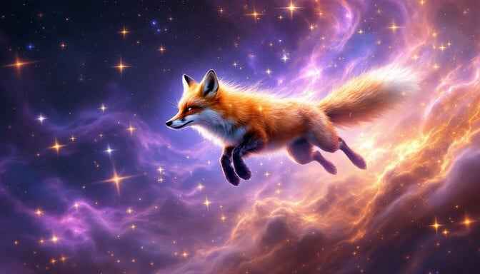 Cosmic Fox Leaping Cosmic Fox Leaping