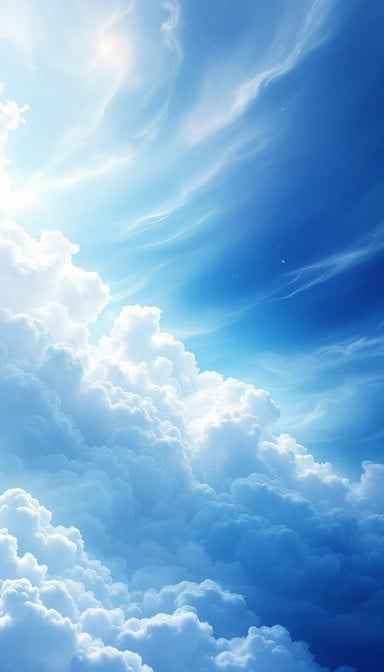 Heavenly Blue Clouds
