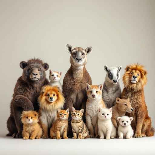 Diverse Animal Family