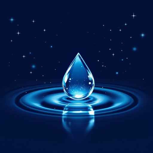 Cosmic Water Drop