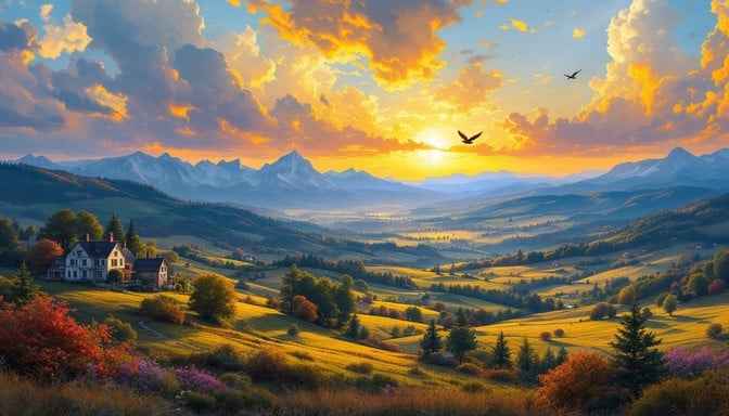 Majestic American Sunset
