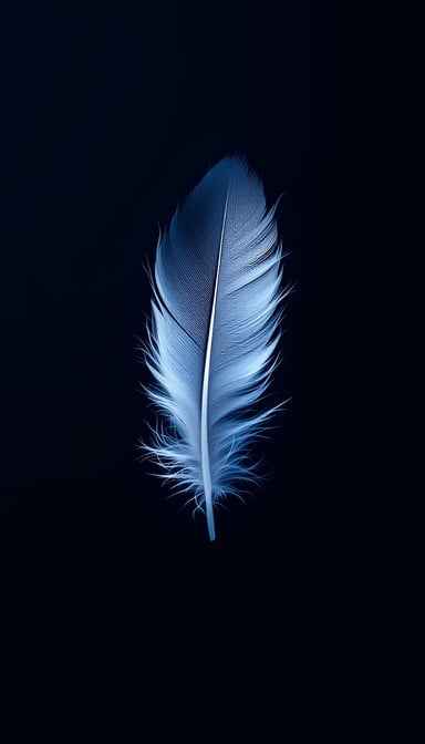 Ethereal Falling Feather