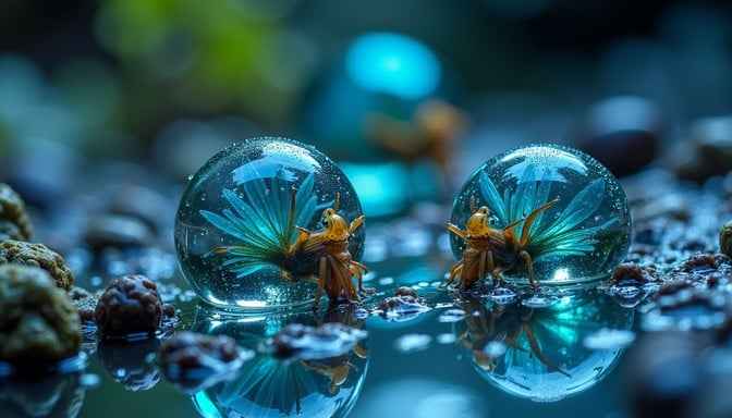 Teal Dewdrop Magic