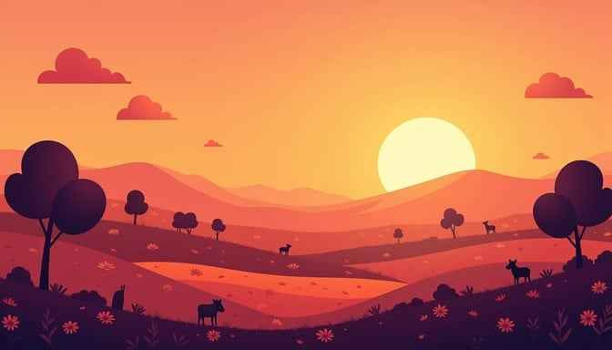 Magical Sunset Silhouettes Magical Sunset Silhouettes