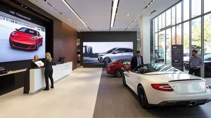 Luxury car dealership
