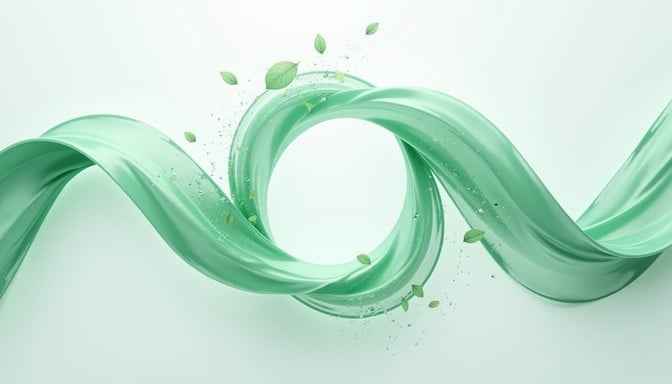 Flowing Mint Spiral Flowing Mint Spiral