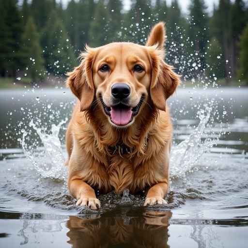 Splashing Golden Joy Splashing Golden Joy