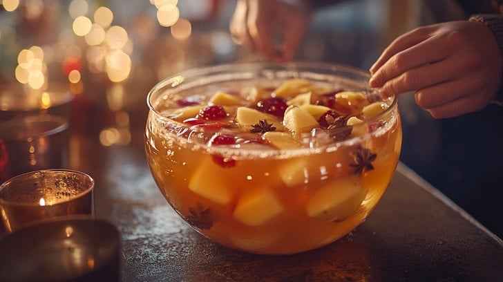 Festive fruit punch Festive fruit punch
