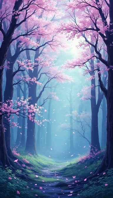 Enchanted Cherry Path Enchanted Cherry Path