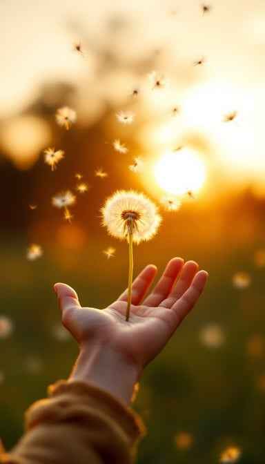 Dandelion Sunset Wishes Dandelion Sunset Wishes