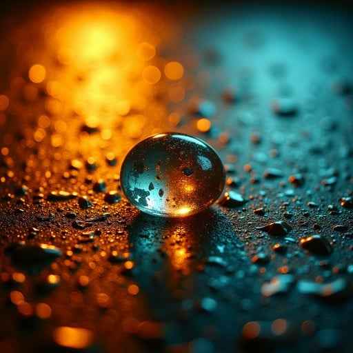 Glistening Water Droplet Glistening Water Droplet