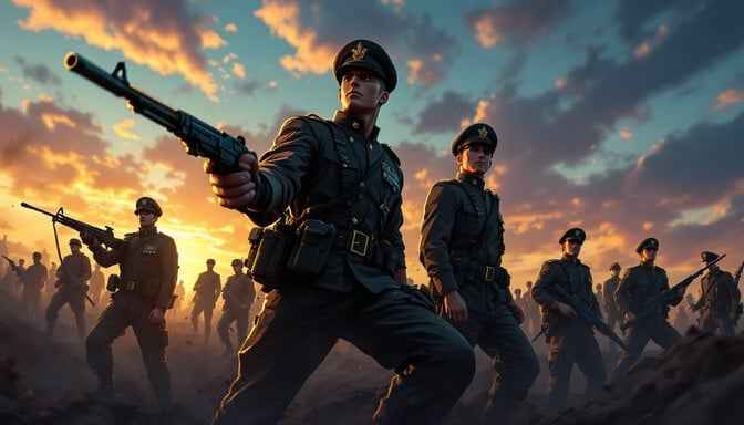 Soldiers Against Sunset Soldiers Against Sunset