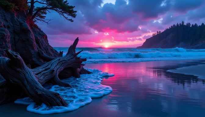 Vibrant Coastal Sunset Vibrant Coastal Sunset