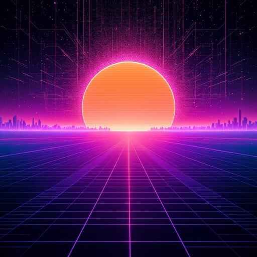 Neon Sunset Grid Neon Sunset Grid