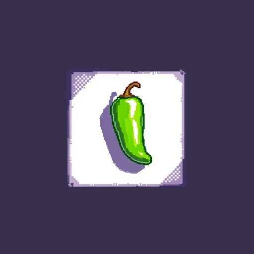 Pixelated Spicy Pepper Pixelated Spicy Pepper