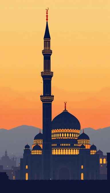 Mosque at Sunset Mosque at Sunset