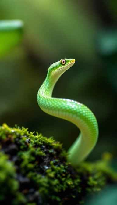 Graceful Green Snake