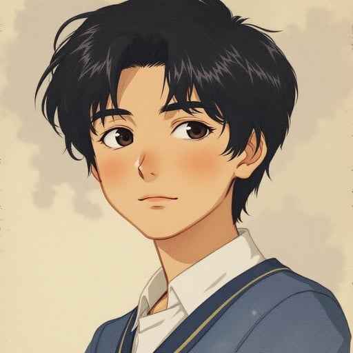 Vintage Anime Student