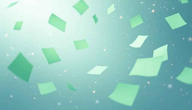 Floating Green Notes