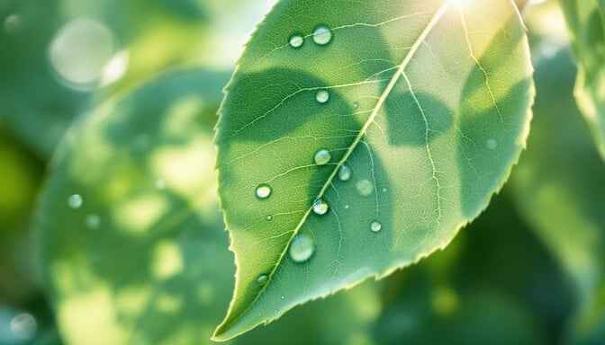 Dewy Leaf Detail Dewy Leaf Detail