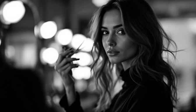 Dramatic Night Portrait
