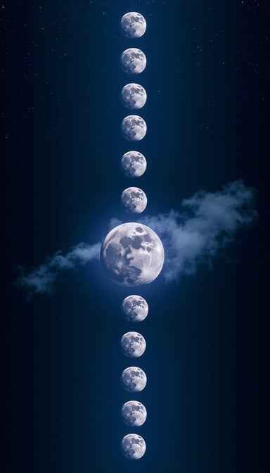 Moon's Vertical Symphony
