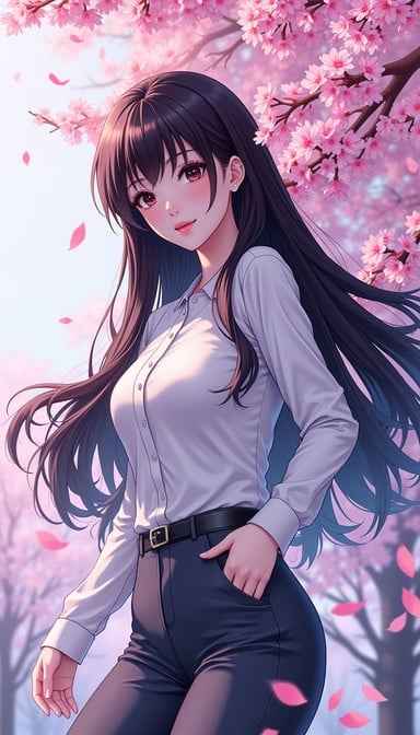Elegant Anime Beauty