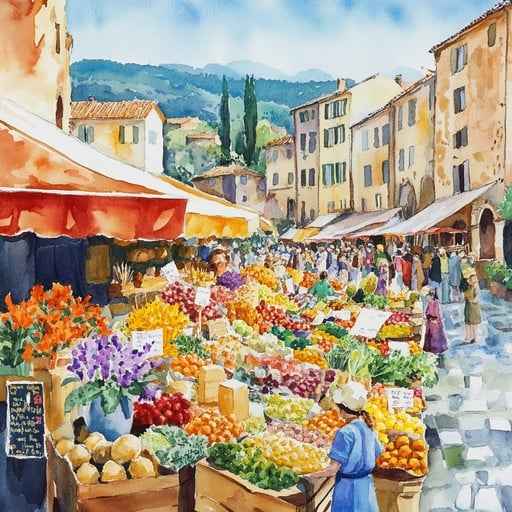 Colorful market day