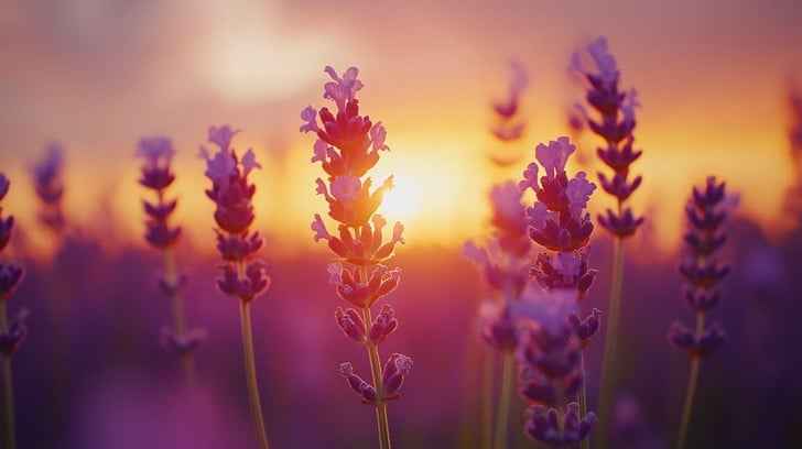 Sunset Lavender Field Sunset Lavender Field