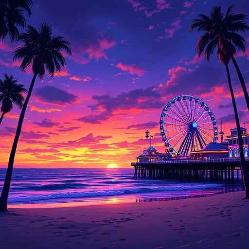 Pier Paradise Sunset Pier Paradise Sunset