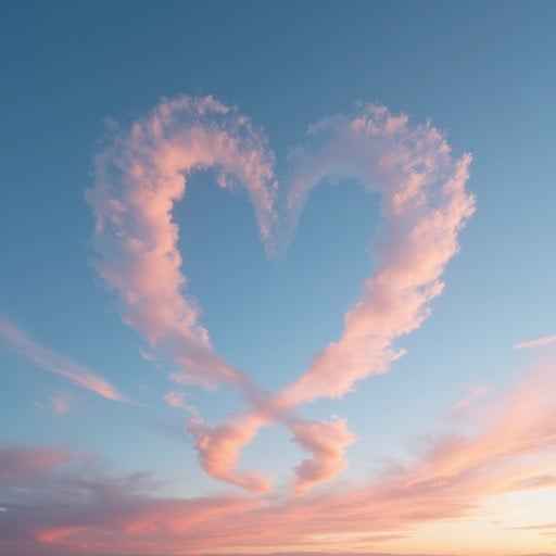 Heart clouds embrace Heart clouds embrace