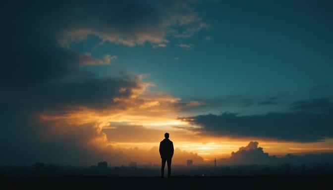 Sunset Urban Silhouette