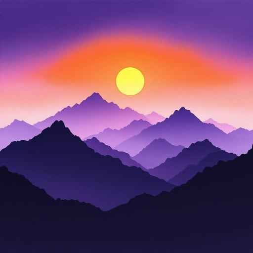 Purple Mountain Sunset