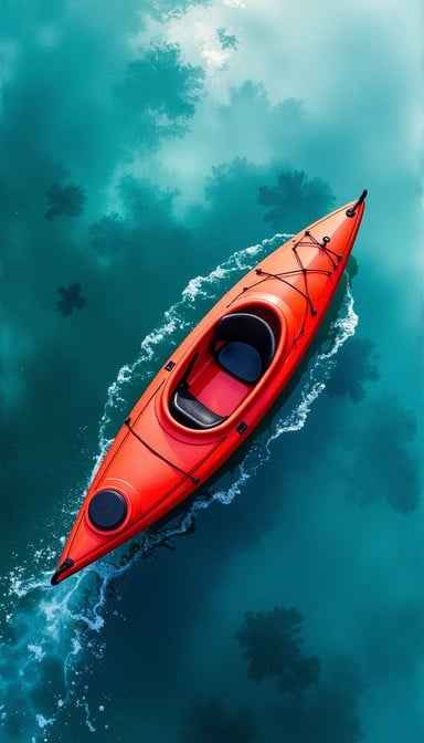Solitary Red Kayak Solitary Red Kayak