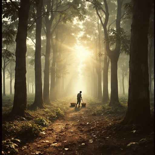 Misty Forest Walk