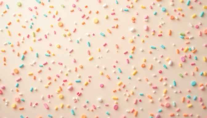 Scattered Rainbow Sprinkles
