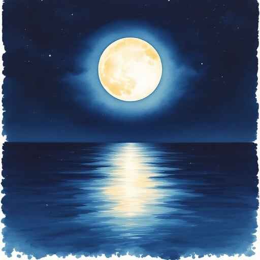 Moonlit Ocean Serenity