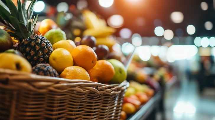 Colorful fruit display