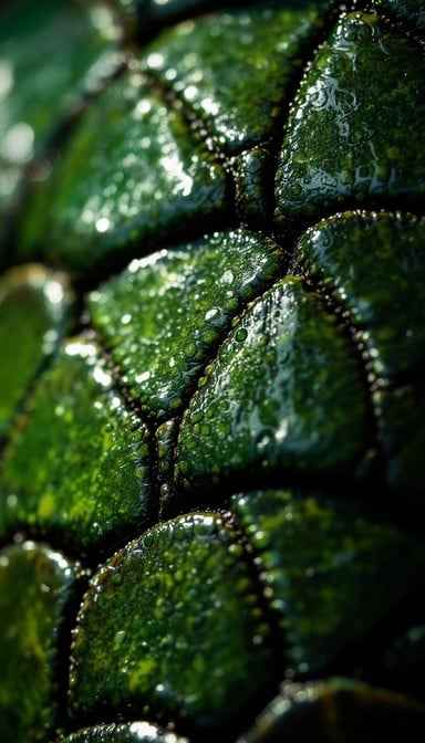 Glistening Green Scales