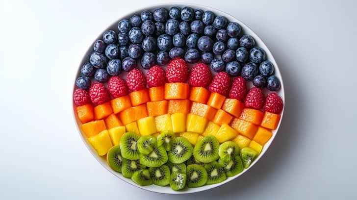 Colorful fruit platter