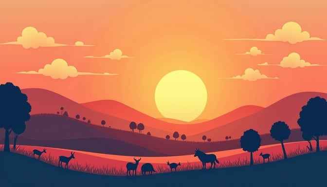 Magical Sunset Silhouettes