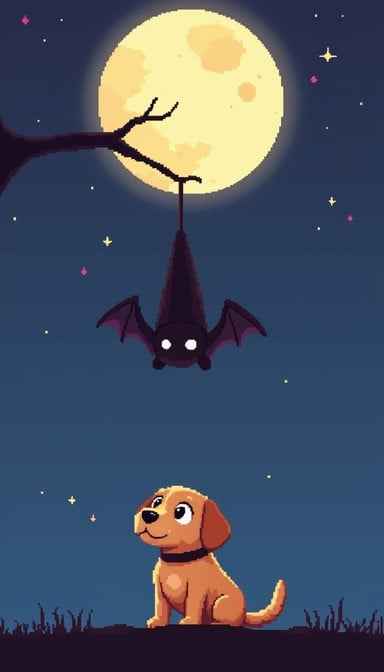 Moonlit Curious Friends Moonlit Curious Friends