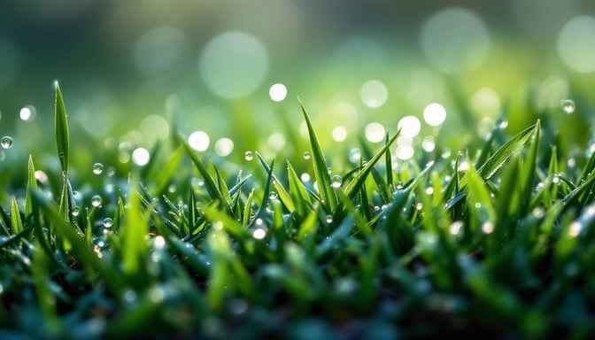 Dewy Morning Grass