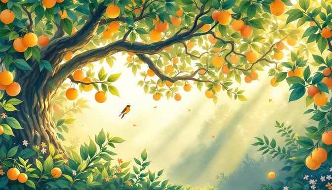 Golden Orchard Morning Golden Orchard Morning