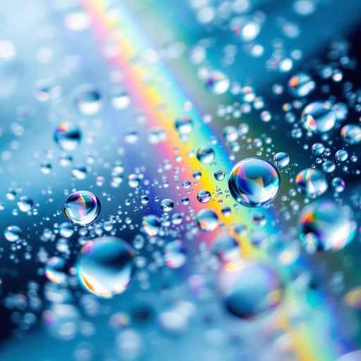 Rainbow Water Droplets Rainbow Water Droplets