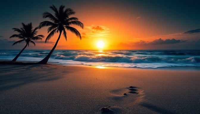 Paradise At Sunset Paradise At Sunset